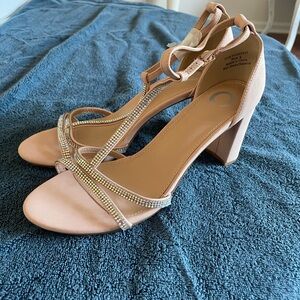 Nude Sparkly Heels
